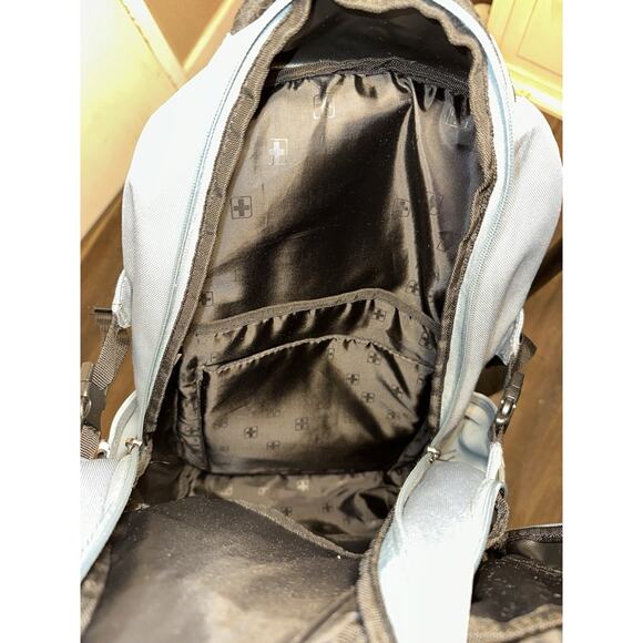 Swiss Tech ALPS BACKPACK Gray Canvas, great for school, work, or outdoors Laptop - Picture 7 of 16